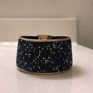 Teal Rhinestone Bracelet